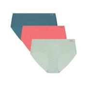 Under Armour Truser 3P Pure Stretch No Show Hipster Mixed X-Large Dame