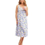 Calida Coastal Dreams Nightdress Hvit/Blå bomull Large Dame