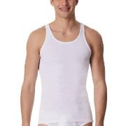 Schiesser Double Rib Undershirt 3XL-6XL Hvit bomull 3XL Herre