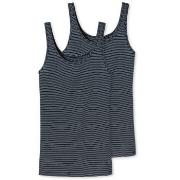 Schiesser 2P Modal Essentials Tank Tops Mørkblå 38 Dame