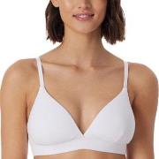 Schiesser BH Pure Rib Organic Cotton Soft Bra Hvit C 70 Dame