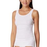 Schiesser Pure Rib Organic Cotton Top Hvit 42 Dame