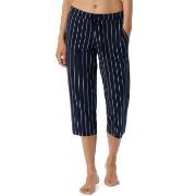 Schiesser Women Mix and Relax Pants Marine Stripet bomull 34 Dame