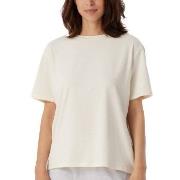 Schiesser Women Mix and Relax T-Shirt Krem bomull 44 Dame