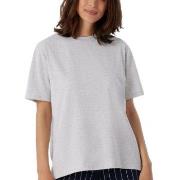 Schiesser Women Mix and Relax T-Shirt Lysgrå bomull 38 Dame
