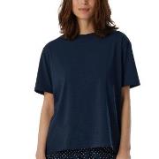 Schiesser Women Mix and Relax T-Shirt Mørkblå bomull 34 Dame