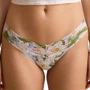 Hanky Panky Truser 2P Printed Low Rise Thong Blå/Hvit nylon One Size D...