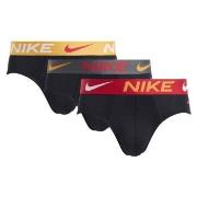 Nike 3P Dri-Fit Essential Micro Hip Brief Svart/Gul polyester Small He...