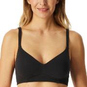 Schiesser BH Unique Cotton Soft Bra Svart bomull C 85 Dame