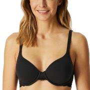 Schiesser BH Unique Cotton Wired Bra Svart bomull C 80 Dame
