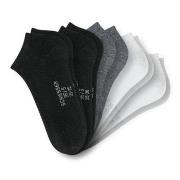Schiesser Strømper 5P Women Sneaker Socks Svart/Grå Str 35/38 Dame
