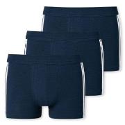 Schiesser 3P 95-5 Stretch Shorts 3XL-4XL Mørkblå bomull 4XL Herre