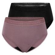 Schiesser Truser 2P Care Retro Period Pants Mixed bomull 42 Dame