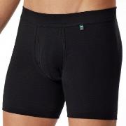 Schiesser Long Life Cotton Cyclist Boxer Svart bomull Large Herre