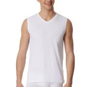 Schiesser Long Life Cotton Tank Top Hvit bomull Medium Herre