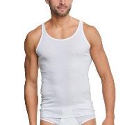 Schiesser Original Classics Fine Rib Undershirt Hvit bomull Small Herr...