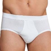 Schiesser 2P Sport Briefs With Fly Hvit bomull Small Herre