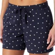 Schiesser Women Mix and Relax Cotton Shorts Hvit/Marine bomull 34 Dame