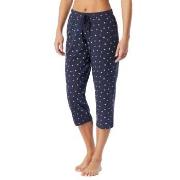 Schiesser Women Mix and Relax Pants Hvit/Marine bomull 48 Dame