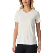 Schiesser Women Mix and Relax T-Shirt Benhvit bomull 34 Dame