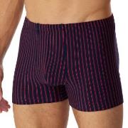 Schiesser Organic Cotton Boxershort Rød/Blå  bomull Large Herre