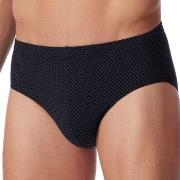 Schiesser Cotton Casuals Mini Brief Svart økologisk bomull Large Herre
