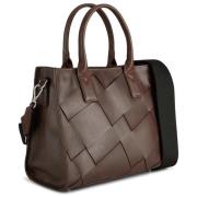 Markberg Carmen MBG Small Bag, Antique Dark Brown w/Black 26x22x14 cm