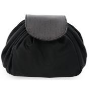 Ceannis JLB Round Drawstring Bag M Black-Chocolate 27x16x17 cm - pcs 1