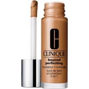 Clinique Beyond Perfecting Foundation + Concealer CN 98 Cream Caramel ...