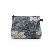 Ceannis Cosmetic Medium Denim Blue Flower Linen 23*19*1 cm - pcs 1