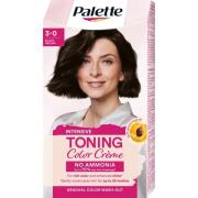 Schwarzkopf Palette Intensive Toning Color Crème  3-0 Black Brown - 1 ...