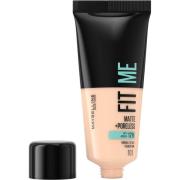 Maybelline Fit Me Matte & Poreless Foundation True Ivory - 30 ml