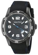 Nautica Herreklokke NAI13511G Analog Sort/Gummi Ø43 mm