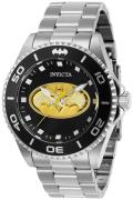 Invicta Herreklokke 29696 Dc Comics Sort/Stål Ø44 mm