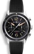 Bell & Ross Herreklokke BRV126-ST-HER-SRB BR 126 Sort/Gummi Ø41