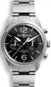 Bell & Ross Herreklokke BRV126-BL-ST-SST BR 126 Sort/Stål Ø41 mm