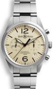 Bell & Ross Herreklokke BRV126-BEI-ST-SST BR 126 Brun/Stål Ø41