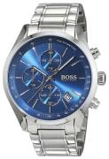 Hugo Boss Herreklokke 1513478 Chronograph Blå/Stål Ø43 mm