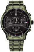 Tommy Hilfiger Herreklokke 1791634 Sort/Stål Ø44 mm