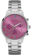 Guess Dameklokke W0941L3 Rosa/Stål Ø42 mm