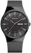 Bering Dameklokke 12939-222 Classic Sort/Stål Ø39 mm