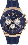 Guess Herreklokke GW0057G2 Poseidon Blå/Gummi Ø46 mm