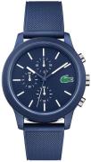 Lacoste Herreklokke 2010970 Blå/Gummi Ø44 mm