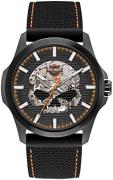 Bulova Herreklokke 78A118 Harley-Davidson Sort/Gummi Ø52 mm