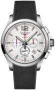 Longines Herreklokke L3.727.4.76.9 Conquest V.H.P. Sølvfarget/Gummi