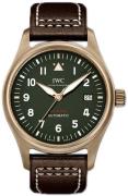 IWC Herreklokke IW326802 Pilots Spitfire Grønn/Lær Ø39 mm