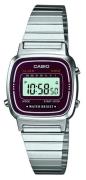 Casio Dameklokke LA670WEA-4EF Collection LCD/Stål 30.3x24.6 mm