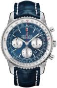 Breitling Herreklokke AB0127211C1P1 Navitimer 01 46Mm Blå/Lær Ø46