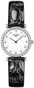 Longines Dameklokke L4.341.0.80.2 La Grande Classique De Hvit/Lær