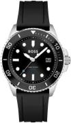 Hugo Boss Herreklokke 1513913 Ace Sort/Gummi Ø43 mm